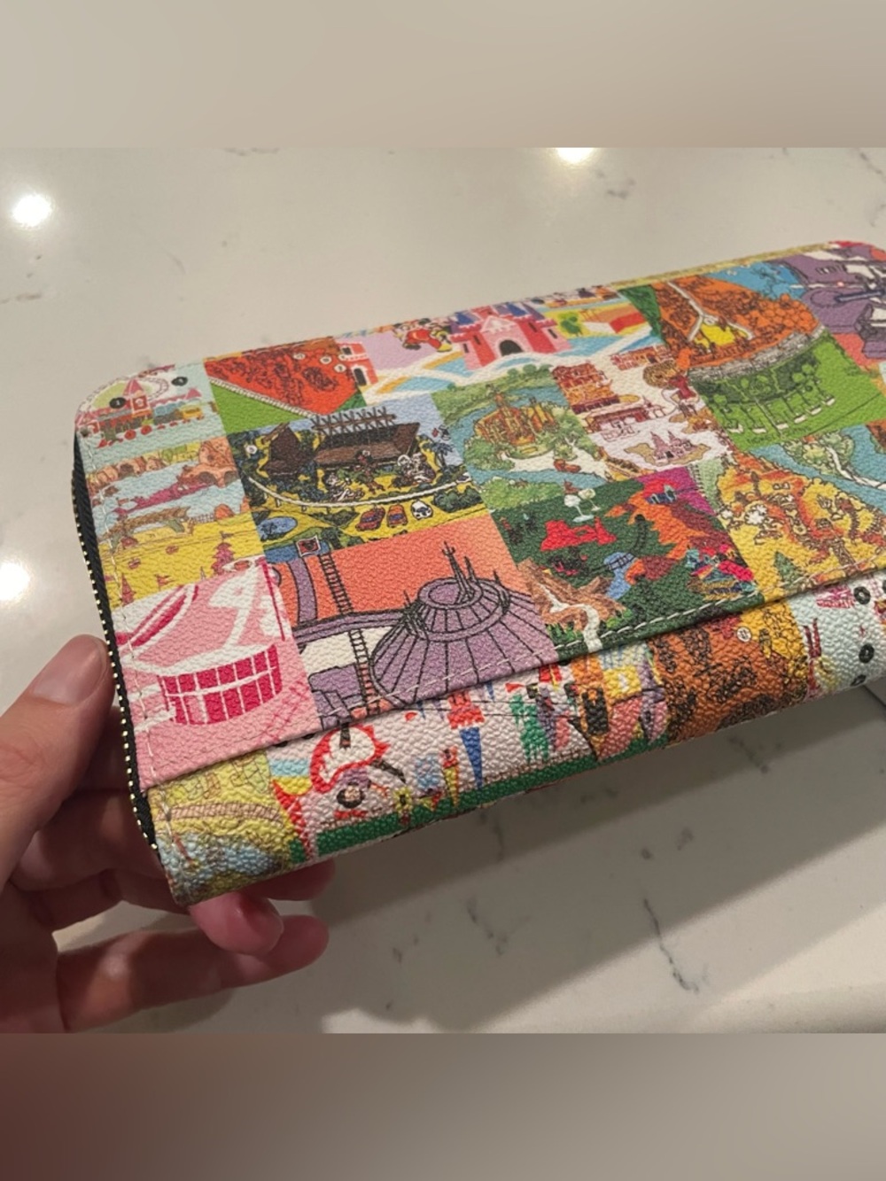 NWT Dooney and Bourke Disney Parks Vintage Park Map Wallet Wristlet 2026 - Picture 7 of 15